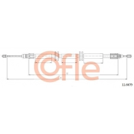 Трос ручника COFLE 92.11.6679 QZ8D H Renault Kangoo (FC) 1 Фургон 1.9 dTi (FC0U) 80 л.с. 2000 – 2025