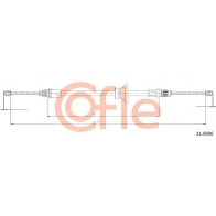 Трос ручника COFLE Renault Trafic (JL, X83) 2 Автобус 1.9 dCI 100 (JL0C) 101 л.с. 2001 – 2025 92.11.6806 7 3PJN