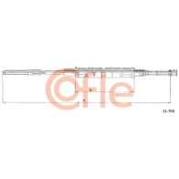 Трос ручника COFLE 1440993942 58FRG C 92.11.704