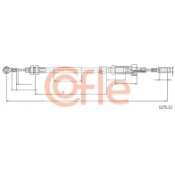 Трос ручника COFLE Fiat Ducato (230) 1 Фургон 1.9 D 68 л.с. 1998 – 2002 U55VA 3 92.1171.12