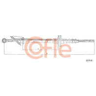 Трос сцепления COFLE 1440993969 92.1172.1 Z1X ZR