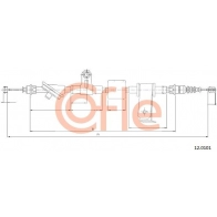 Трос ручника COFLE 92.12.0101 SSLTKQ R 1440993982 - Изображение 1