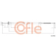 Трос ручника COFLE GQ 1FOYD Fiat Idea (350) 1 Минивэн 1.4 LPG 78 л.с. 2009 – 2024 92.12.0704