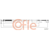 Трос ручника COFLE 92.12.0717 X0RO 2 1440994002 - Изображение 1