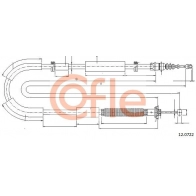 Трос ручника COFLE 92.12.0722 Fiat Stilo (192) 1 Хэтчбек 1.9 JTD (192xE1A) 115 л.с. 2001 – 2006 U2 HOA
