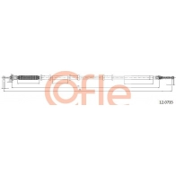 Трос ручника COFLE 92.12.0735 Fiat Doblo (119, 223) 1 Минивэн 1.3 JTD 75 л.с. 2005 – 2025 7F58 S