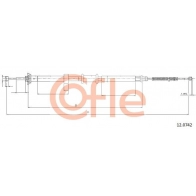 Трос ручника COFLE N4E LK6L 1440994027 92.12.0742