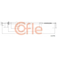Трос ручника COFLE 5CT R2 92.12.0743 1440994028