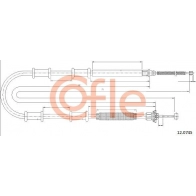 Трос ручника COFLE 92.12.0745 Fiat Doblo (263) 2 2010 – 2020 PBK PF