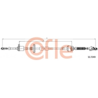 Трос коробки МКПП COFLE 92.12.7243 OEFUT T 1440994105