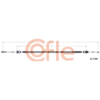 Трос коробки МКПП COFLE 92.12.7260 Fiat Punto Evo (199) 3 Хэтчбек 1.3 D Multijet 95 л.с. 2009 – 2012 72J HUU
