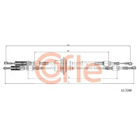 Трос коробки МКПП COFLE Fiat Multipla (186) 1 Минивэн 1.6 16V Bipower (186AxC1A) 103 л.с. 2001 – 2010 92.12.7263 5 NWBA