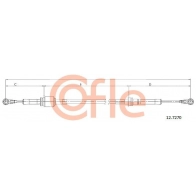 Трос коробки МКПП COFLE Fiat Punto (188) 2 Хэтчбек 1.9 JTD 86 л.с. 2001 – 2012 92.12.7270 QLJ Z5