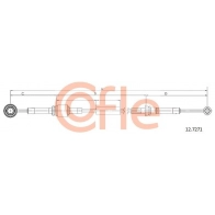 Трос коробки МКПП COFLE IQOW08 9 92.12.7271 Fiat Punto (188) 2 Хэтчбек 1.9 JTD 86 л.с. 2001 – 2012