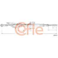 Трос сцепления COFLE 92.1252.5 1440994191 8PIR OFS
