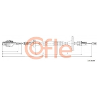 Трос сцепления COFLE B AXNHI1 1440994364 92.15.4085