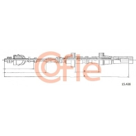 Трос сцепления COFLE 92.15.438 1440994377 IV BW46
