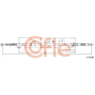 Трос ручника COFLE Nissan Maxima TE9 9TC 92.17.0248
