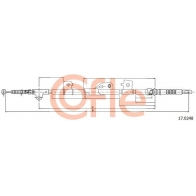 Трос ручника COFLE 1440994473 TE9 9TC 92.17.0248