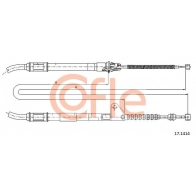 Трос ручника COFLE Toyota Avensis (T220) 1 Универсал 2.0 (ST220) 128 л.с. 1997 – 2000 92.17.1414 A G57P1