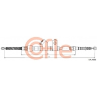 Трос ручника COFLE 4 CIXJO0 Mitsubishi Pajero 2 (V20) 1990 – 2001 92.17.2112