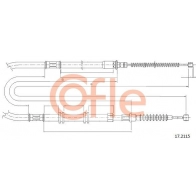 Трос ручника COFLE 92.17.2115 V1NF Z Mitsubishi Pajero Pinin