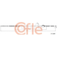 Трос ручника COFLE 3I 5YT Mitsubishi L200 3 (K7T, K6T) Пикап 92.17.2280