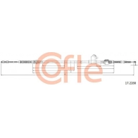 Трос ручника COFLE Mitsubishi L200 3 (K7T, K6T) Пикап 92.17.2288 FO PVP