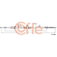 Трос ручника COFLE X27ZMK N 92.17.2301 1440994814