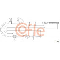 Трос ручника COFLE Subaru Impreza (GD, GG) 2 2000 – 2007 Z6X2J 0H 92.17.2605