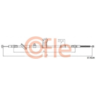 Трос ручника COFLE Honda Fit 2 (GD, GE) Хэтчбек 1.2 i-DSI (GD5, GE2) 78 л.с. 2002 – 2007 92.17.4226 R Q781Q1
