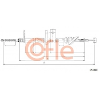 Трос ручника COFLE I6 3F5QW Suzuki Vitara (FT, GT, ET) 2 Кроссовер 2.0 TD Intercooler AWD (SV 420D) 87 л.с. 1995 – 1998 92.17.5020