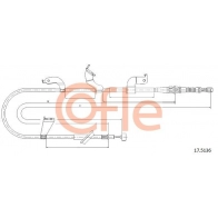 Трос ручника COFLE 92.17.5136 Suzuki Swift (FZ, NZ) 3 2010 – 2016 J 38NDL
