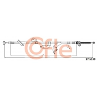 Трос ручника COFLE Suzuki Swift (FZ, NZ) 3 Хэтчбек 1.2 4x4 (AZH 412) 94 л.с. 2010 – 2025 NAIF H 92.17.5139