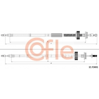 Трос ручника COFLE 92.1E.FD001 Ford Focus 2 Хэтчбек 2.0 TDCi 133 л.с. 2004 – 2008 KQ C17W