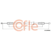 Трос ручника COFLE Chrysler Voyager 4 (RG, RS) 2001 – 2007 92.20.160B082 QRW G9O