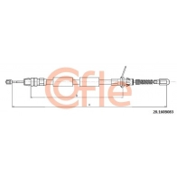 Трос ручника COFLE 5H1 YBQ Chrysler Voyager 4 (RG, RS) 2001 – 2007 92.20.160B083