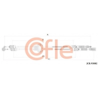 Трос коробки МКПП COFLE WX EZ56 92.2CB.FO002 Ford Focus 1 Хэтчбек 2.0 16V 131 л.с. 1998 – 2004