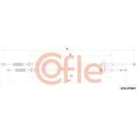 Трос коробки МКПП COFLE B 9VNE 1440995504 92.2CB.HY007