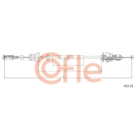Трос газа COFLE 92.413.23 YRI GUQ 1440995701