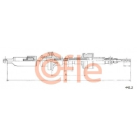 Трос сцепления COFLE 1440995710 Z4 YRG 92.442.2