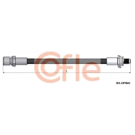 Тормозной шланг COFLE 6ZH2 P 92.BH.OP060 Opel Astra (F) 1 Хэтчбек 1.4 (F08) 82 л.с. 1992 – 1998