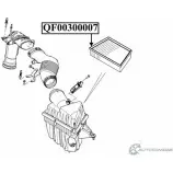Фильтр воздушный QUATTRO FRENI QF00300007 1233218254 A61 QX1B - Изображение 2