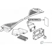 Фильтр салона угольный комплект 2шт QUATTRO FRENI Bmw X6 QF00300021 5AXZ 3Y1