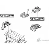 Опора двигателя QUATTRO FRENI EV2B D 1233218458 QF00A00003 - Изображение 2