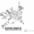 Опора двигателя QUATTRO FRENI 1233218590 QF00A00014 3F 026 - Изображение 2