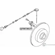 Импульсный датчик abs сзади справа QUATTRO FRENI QF00T00157 1233222430 G9L HIBR - Изображение 2