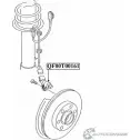 Импульсный датчик abs сзади слева QUATTRO FRENI QF00T00161 1233222456 7 JUONU - Изображение 2