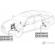 Импульсный датчик abs спереди справа QUATTRO FRENI QF00T00171 1233222506 V JTSU - Изображение 2