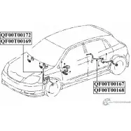 Импульсный датчик abs спереди справа QUATTRO FRENI 1233222508 QF00T00172 DC JGND - Изображение 2